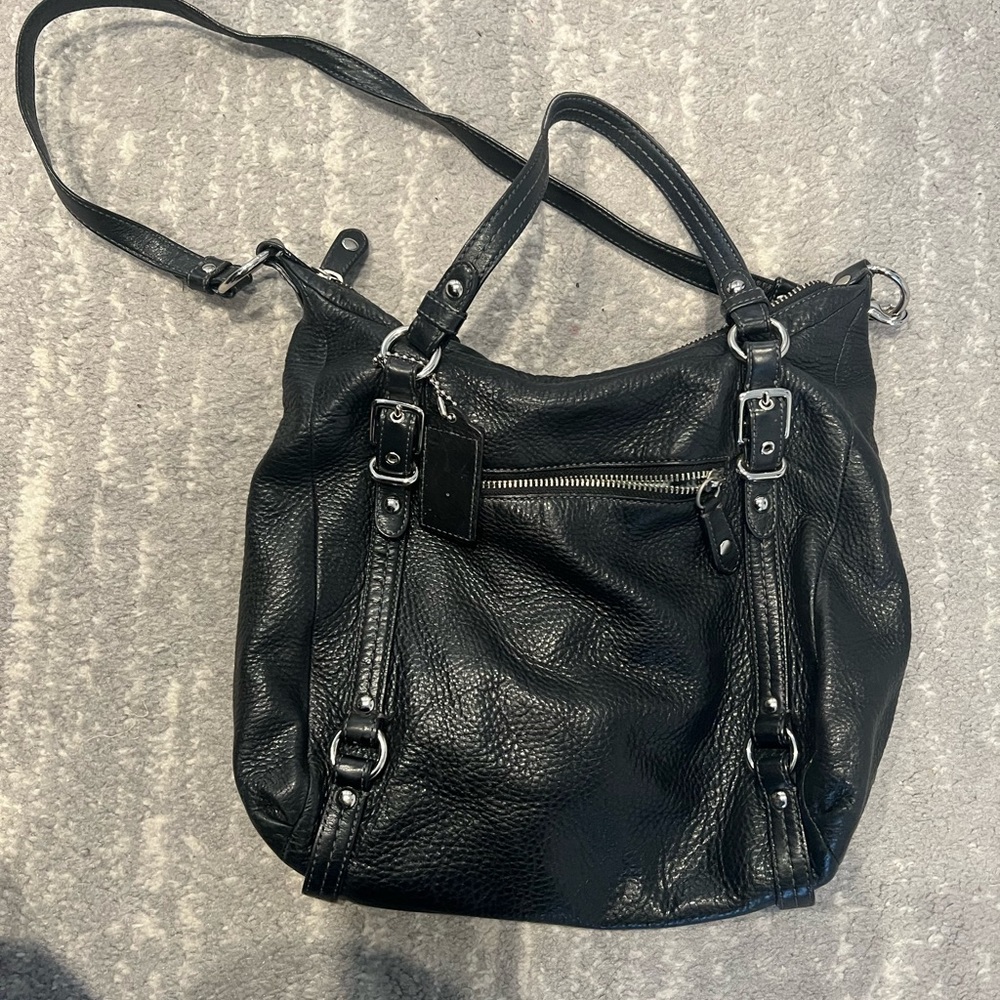 Coach black crossbody bag